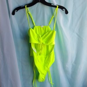 2S3.  neon green swim suit (unused)